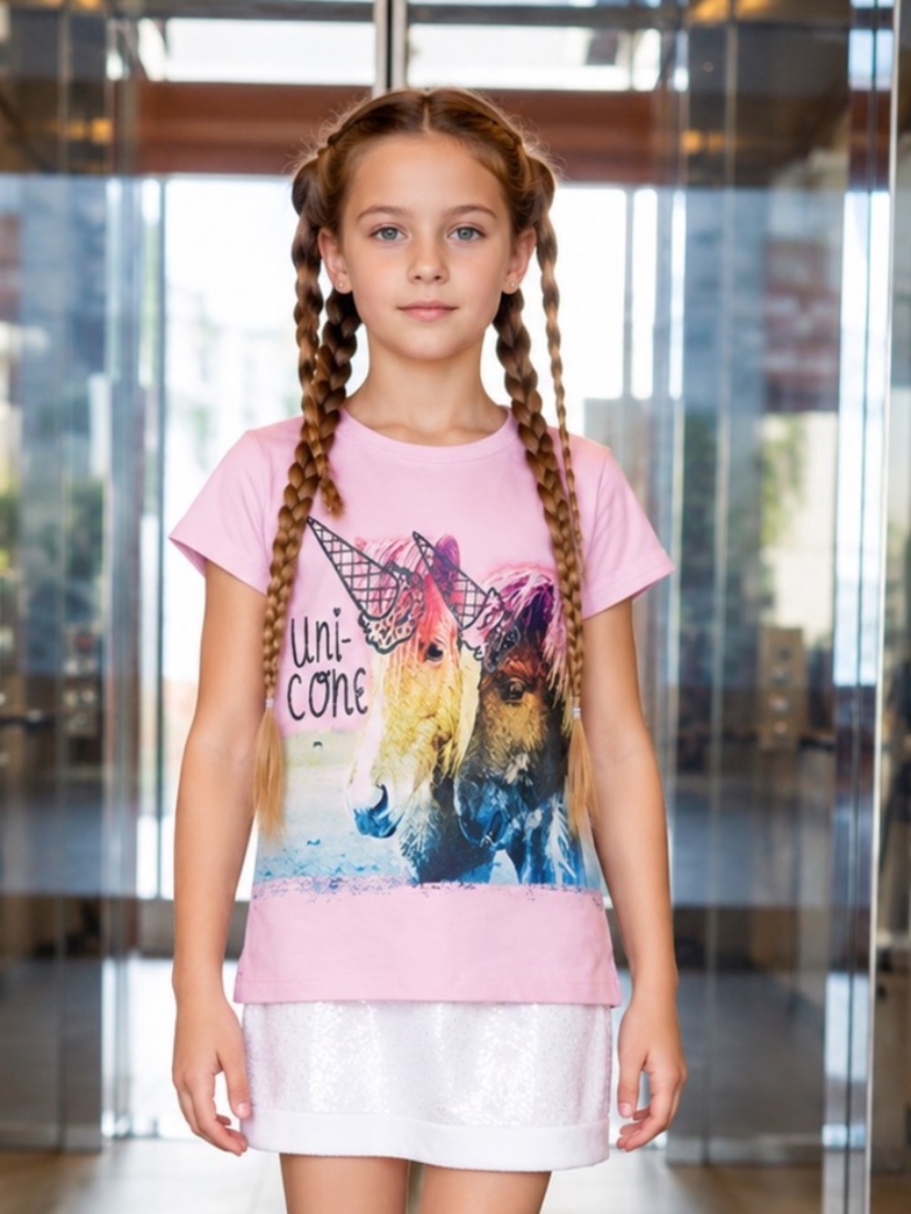 OshKosh lavender pink tee with print
